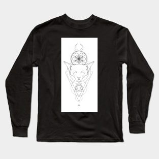 Oriental Shorthair Tattoo Design Long Sleeve T-Shirt